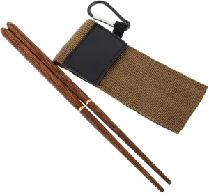 1 Pair Chopsticks Lightweight Reusable Outdoor Dining Utensils for Camping Hiking and Travel Versatile Includes Storage Bag