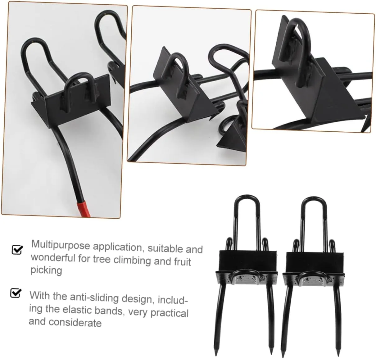 1 Pair Tree Climbing Tool Carbon Steel Multifunction Set