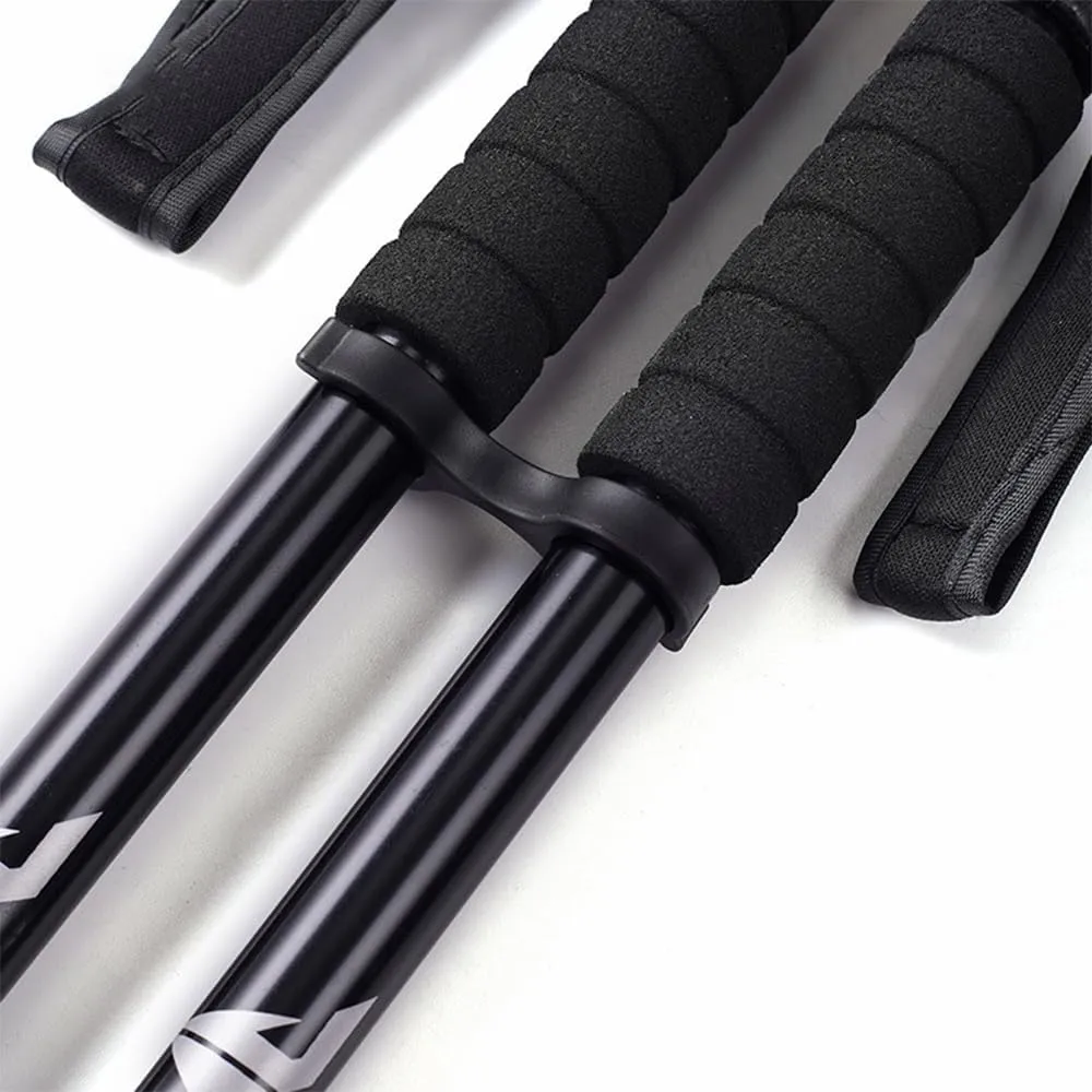 1 Pair Trekking Poles Nordic Walking Hiking Sticks Telescoping Adjustable Anti-Shock Trekking Poles
