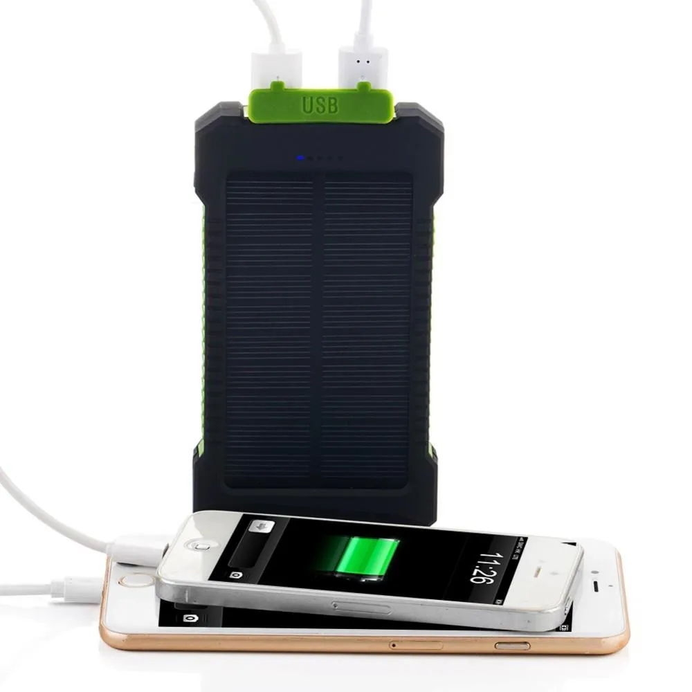 10000MAH WATERPROOF SOLAR POWER BANK
