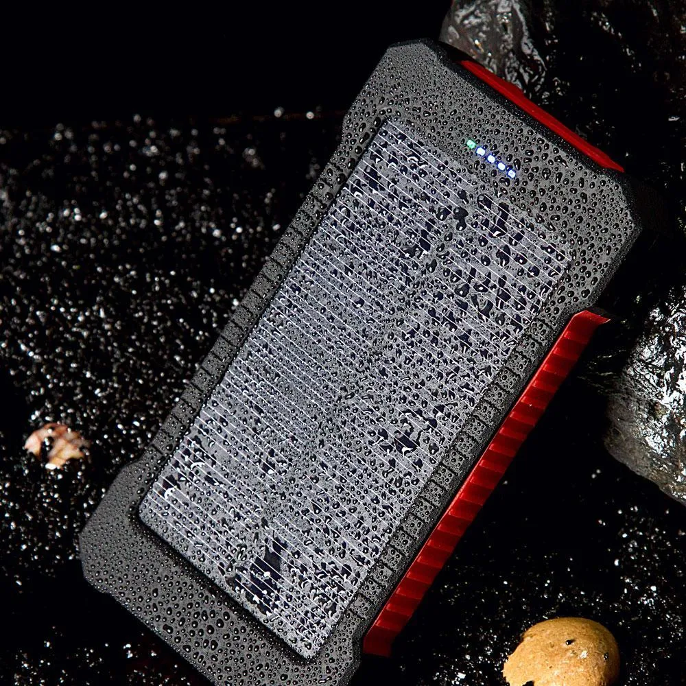 10000MAH WATERPROOF SOLAR POWER BANK