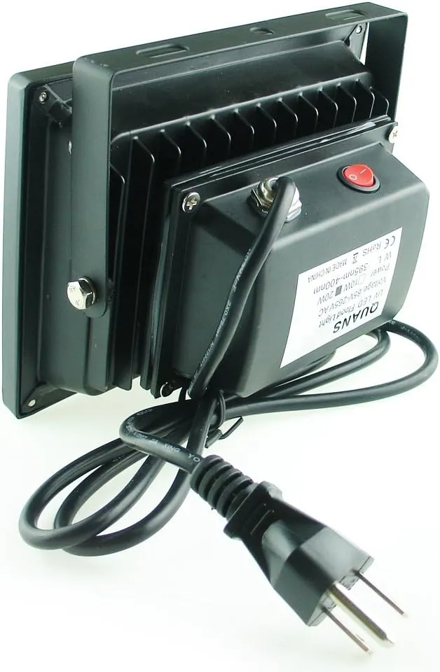 110V 20W UV Ultra Violet High Power LED Light for Curing Glue Blacklight Fishing Aquarium with US Plug