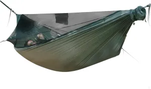 11ft Camping Hammock with Net and Ridge Rope, Detachable Full-Open Mesh, Lightweight Hammock for Outdoor Hiking Backpacking for Terrace, Outdoor