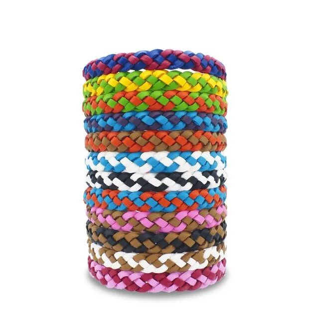12 Pack Eco Friendly Anti Mosquito Wristband Mosquito Insect Bugs Repellent Bracelet Safe For Children Home Outdoor Pest Reject