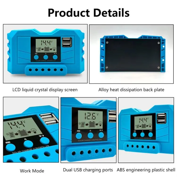 12V 24V Lithium Lead Acid Solar Charge Controller PWM PV Controller With LCD Display, 10A, 20A, 30A