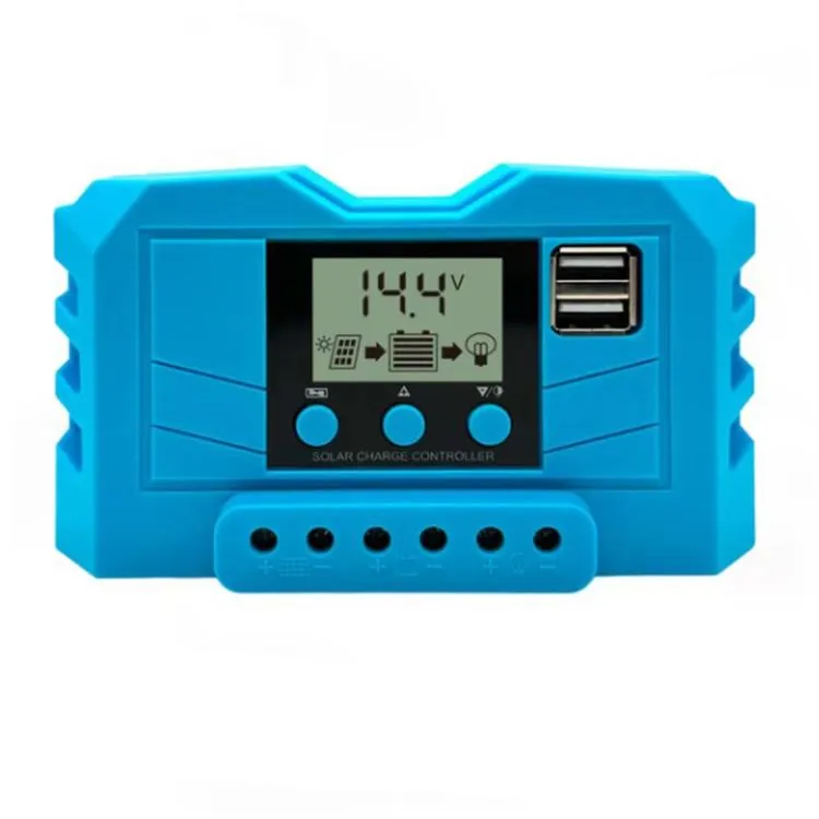 12V 24V Lithium Lead Acid Solar Charge Controller PWM PV Controller With LCD Display, 10A, 20A, 30A