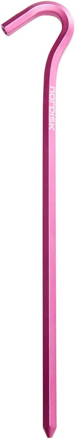 148067 Outdoor Camping Pegs, Aluminum, Set of 10, Cherry Wood, 7.5 inches (19 cm)