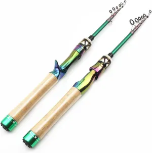 1.68-1.98M Telescopic Fishing Rod Casting/Spinning Reel Carbon Fiber Pole