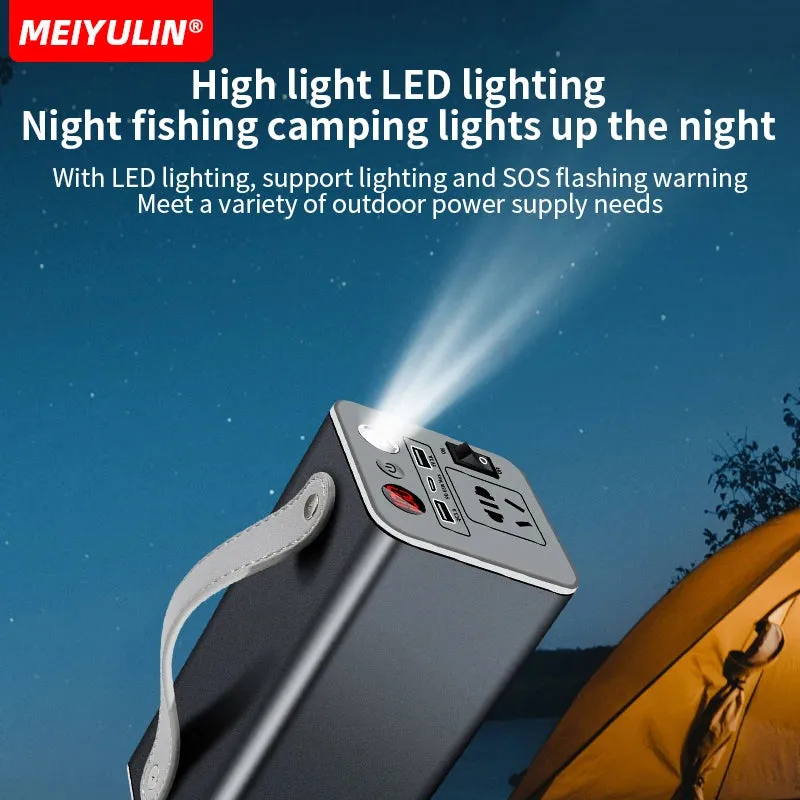 180W 220V Portable Power Station 32000mAh Solar Generator USB C Emergency Charging Spare Battery Power Bank For Outdoor Camping