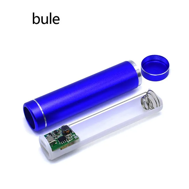 18650 Battery box Portable DIY USB Mobile Power Bank Charger Pack Box Battery Case Multicolor Metal Power Bank Kit Storage Case