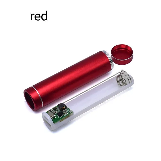 18650 Battery box Portable DIY USB Mobile Power Bank Charger Pack Box Battery Case Multicolor Metal Power Bank Kit Storage Case
