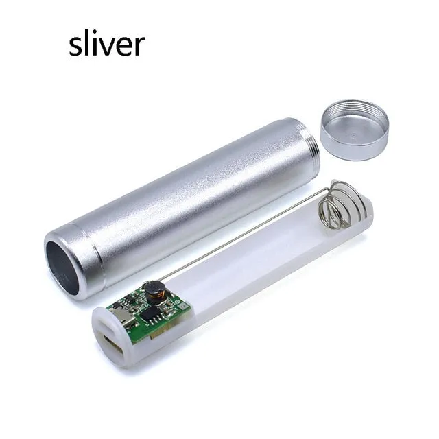 18650 Battery box Portable DIY USB Mobile Power Bank Charger Pack Box Battery Case Multicolor Metal Power Bank Kit Storage Case