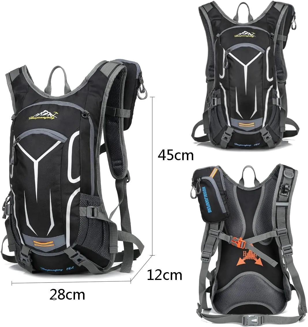 18L Cycling Rucksack Lightweight Bike Backpack Running Daypack for Fitness Hiking Climbing Camping Skiing Biking Trekking