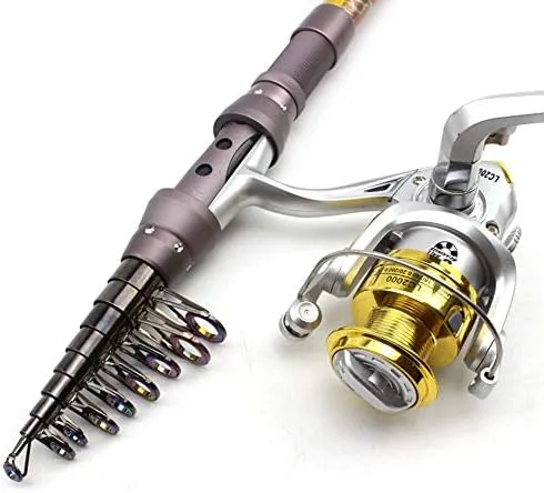 1.8M 2.1M 2.4M 2.7M 3.0M 3.3M 3.6M Portable Telescopic Fishing Rod Carbon Fiber Fishing Pole Travel Sea Fishing Spinning Rod
