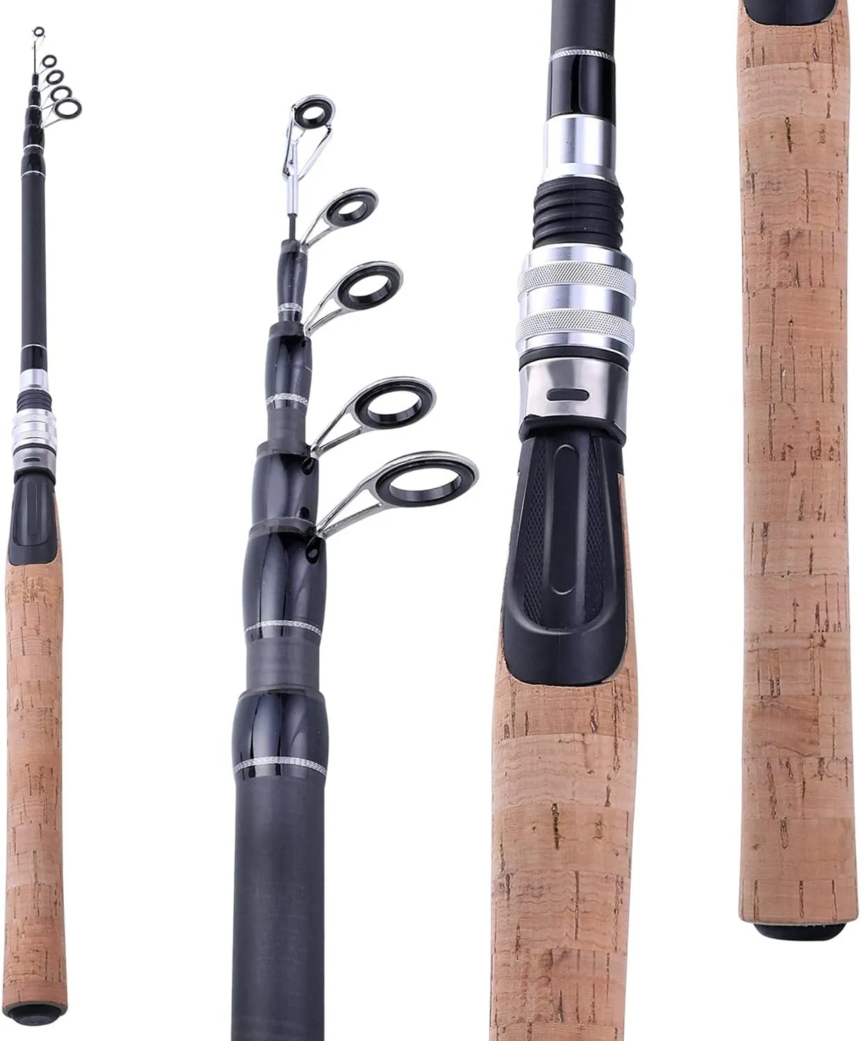 1.8m-2.4m M Power Fishing Rod Telescopic Ultralight Weight Carbon Spinning Travel Pole Fishing Tackle