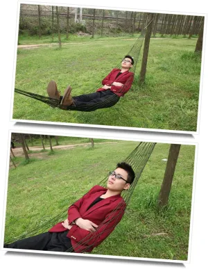 1pc Dark Green Nylon Mesh Rope Hammock Thickened Sleeping Net for Outdoor Camping Hiking Travel Lightweight Portable Easy to up Binding Strings Random Style