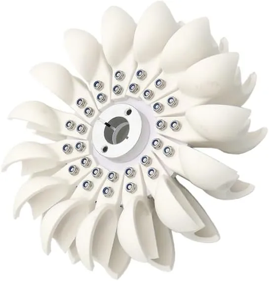 1PCS Pelton Impeller Impact Water Wheel DIY Hydroelectric Power Generation Round Impeller Hydroelectric Generator Impeller (96MMX29MMX8MM)