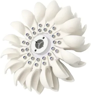 1PCS Pelton Impeller Impact Water Wheel DIY Hydroelectric Power Generation Round Impeller Hydroelectric Generator Impeller (96MMX29MMX8MM)