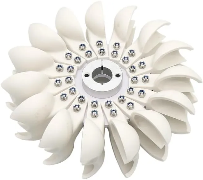 1PCS Pelton Impeller Impact Water Wheel DIY Hydroelectric Power Generation Round Impeller Hydroelectric Generator Impeller (96MMX29MMX8MM)