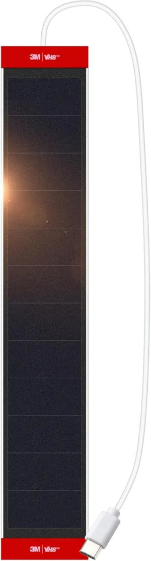 1PCS Solar Panels 3.4W 6V Charge for Motorized Blinds with USB-C Connector, Charging for Lithium Battery Operated Shades