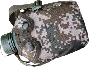 1Set Aluminum Alloy Water Bottle Outdoor Survival Kettle Lightweight Portable Canteen for Camping Hiking Climbing and Adventures with Hook Design for Easy