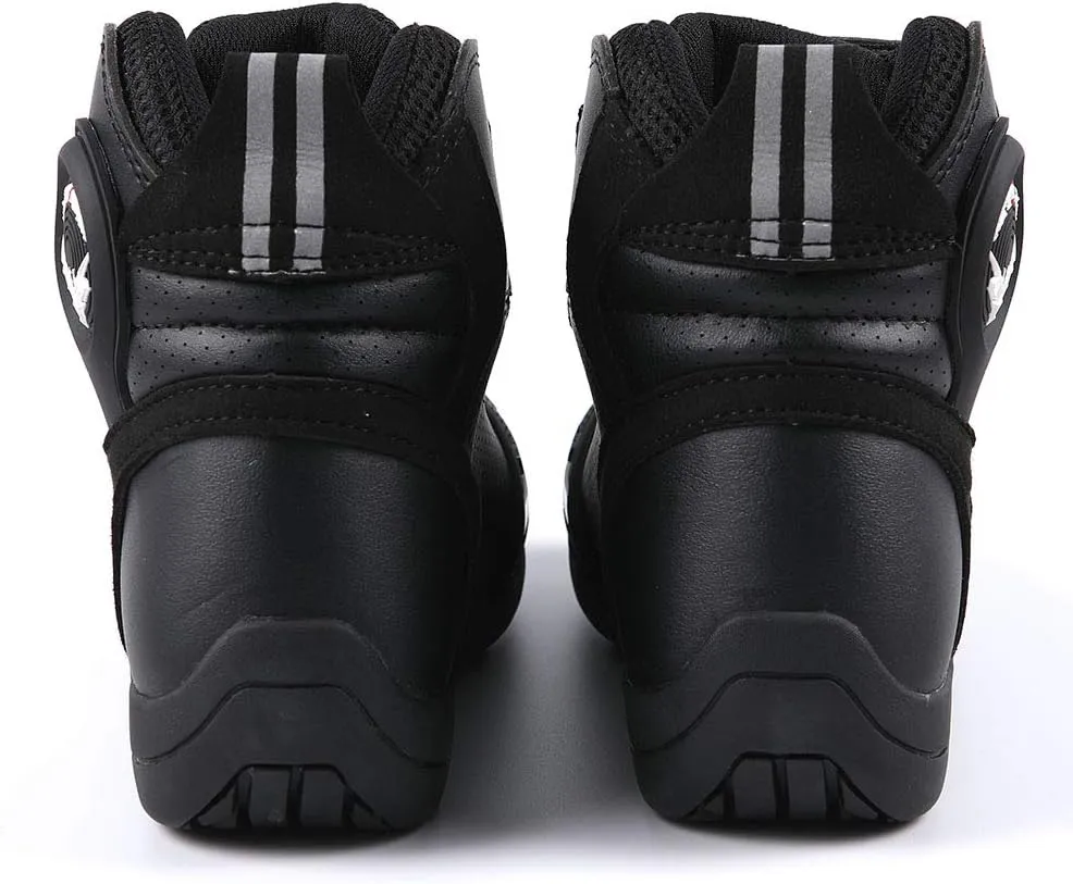 1Storm Men's Motorcycle Boots Rider Racing Black Hiking Trekking Outdoor Boots