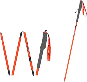 2 Pack Lightweight Trekking Poles- 99% Carbon Fiber Collapsible Hiking Poles/Folding Strong Walking Sticks - Professional Durable Walking Poles for Al (A 115)