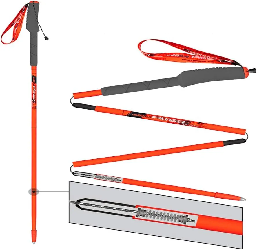 2 Pack Lightweight Trekking Poles- 99% Carbon Fiber Collapsible Hiking Poles/Folding Strong Walking Sticks - Professional Durable Walking Poles for Al (A 115)