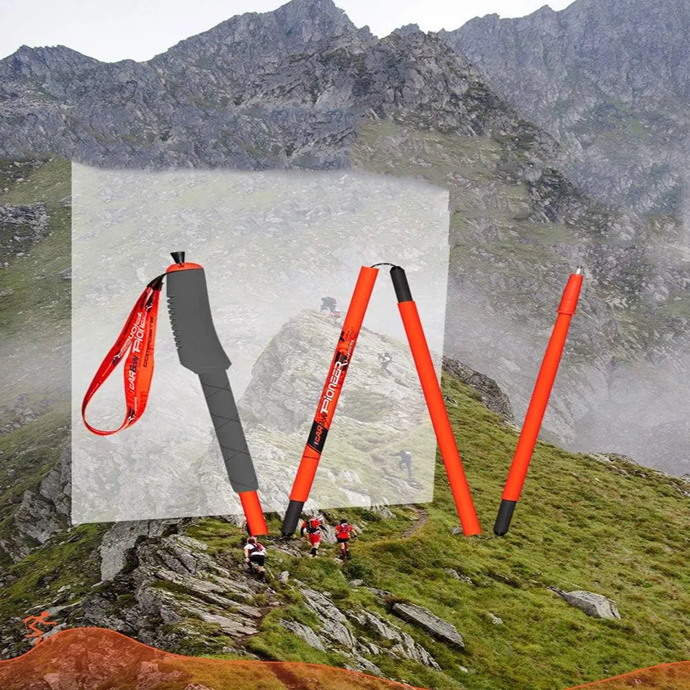 2 Pack Lightweight Trekking Poles- 99% Carbon Fiber Collapsible Hiking Poles/Folding Strong Walking Sticks - Professional Durable Walking Poles for Al (A 115)
