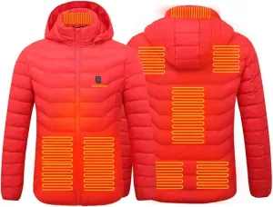 2025 Heated Hoodie Multiple Heating Zones Coat for Men and Women,Heated Jacket with 3 Heating Levels,Zip Heated Vest