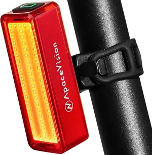 2025 LumeBeam 100 Lumens Bike Tail Light USB Rechargeable - IPX6 Safety LED Bicycle Rear Light for Cycling and Night Riding - 1000 mAh Battery, 6 Lighting Modes, Easy Fit, 270° Visibility
