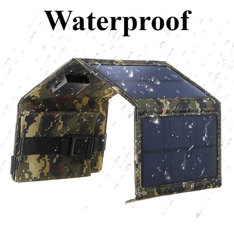20W 5V Portable Solar Panel Mobile Power Bank
