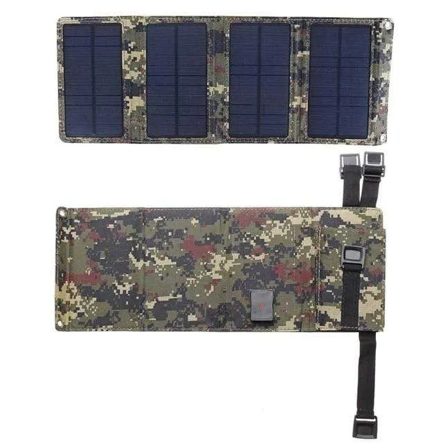 20W 5V Portable Solar Panel Mobile Power Bank