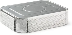 (210 Pack) Premium Lids for Chafing Pans 9" x 13" Half Deep Pans l Top Choice Disposable Heavy Duty Aluminum Foil Tin Pan Lid Perfect for Roasting Potluck Catering Party BBQ Baking Cakes Pie