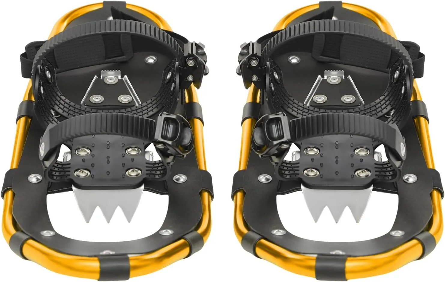 21/25 Inch Snowshoes with Trekking Poles for Men Women Youth, Light Weight Aluminum Snowshoes with Adjustable Binding, Carry Bag & Hiking Poles