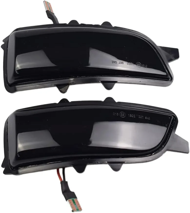 2PC Dynamic Led Side Mirror Turn Signal Light Indicator Blinker for For Volvo C30 C70 S40 S60 V40 V50 V70 2008-2010 (Yellow)
