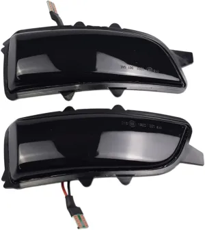 2PC Dynamic Led Side Mirror Turn Signal Light Indicator Blinker for For Volvo C30 C70 S40 S60 V40 V50 V70 2008-2010 (Yellow)