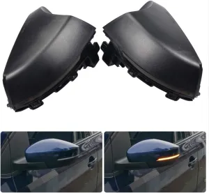2PC Dynamic Led Side Mirror Turn Signal Light Indicator Blinker for V-W Polo MK5 Facelift 6C 2014-2017 6R 2009-2013（Yellow）
