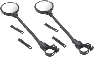 2pcs Adjustable Convex Bike Mirror Rearview Handlebar Mirrors for Scooters and Electric Impact-resistant Design for Wider Vision