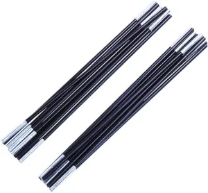 2Pcs Fiberglass Tent Pole Kit Replacement for Multiplayer Tents Sections Each Durable and Lightweight for Camping and Outdoor Activities