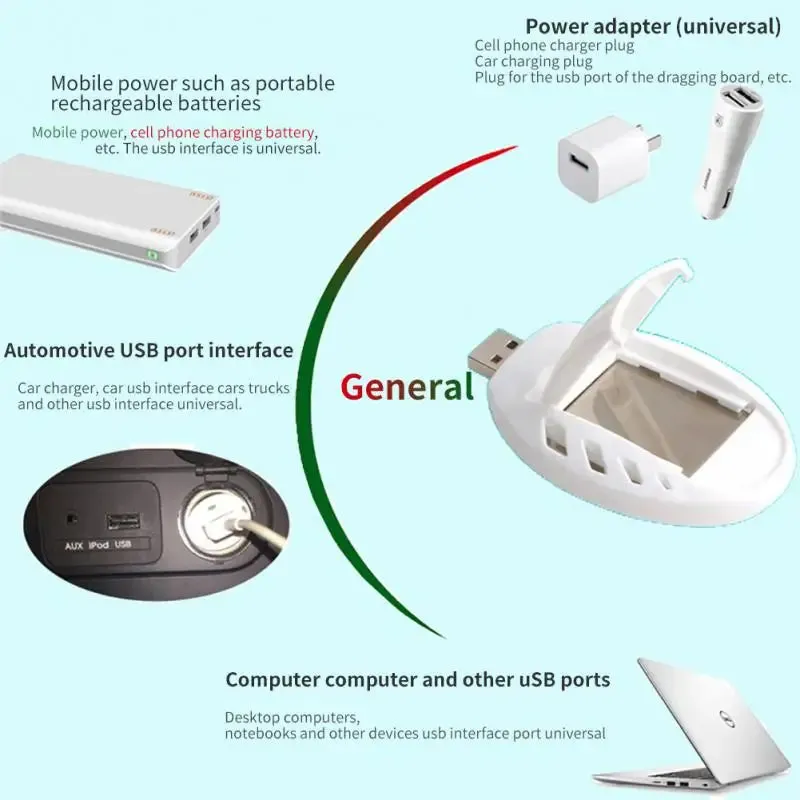 2PCS USB Mosquito Killer Bright Clean Car Mosquito Repellent Portable Electric Mosquito Coil Mosquito Killer Pest Repellent