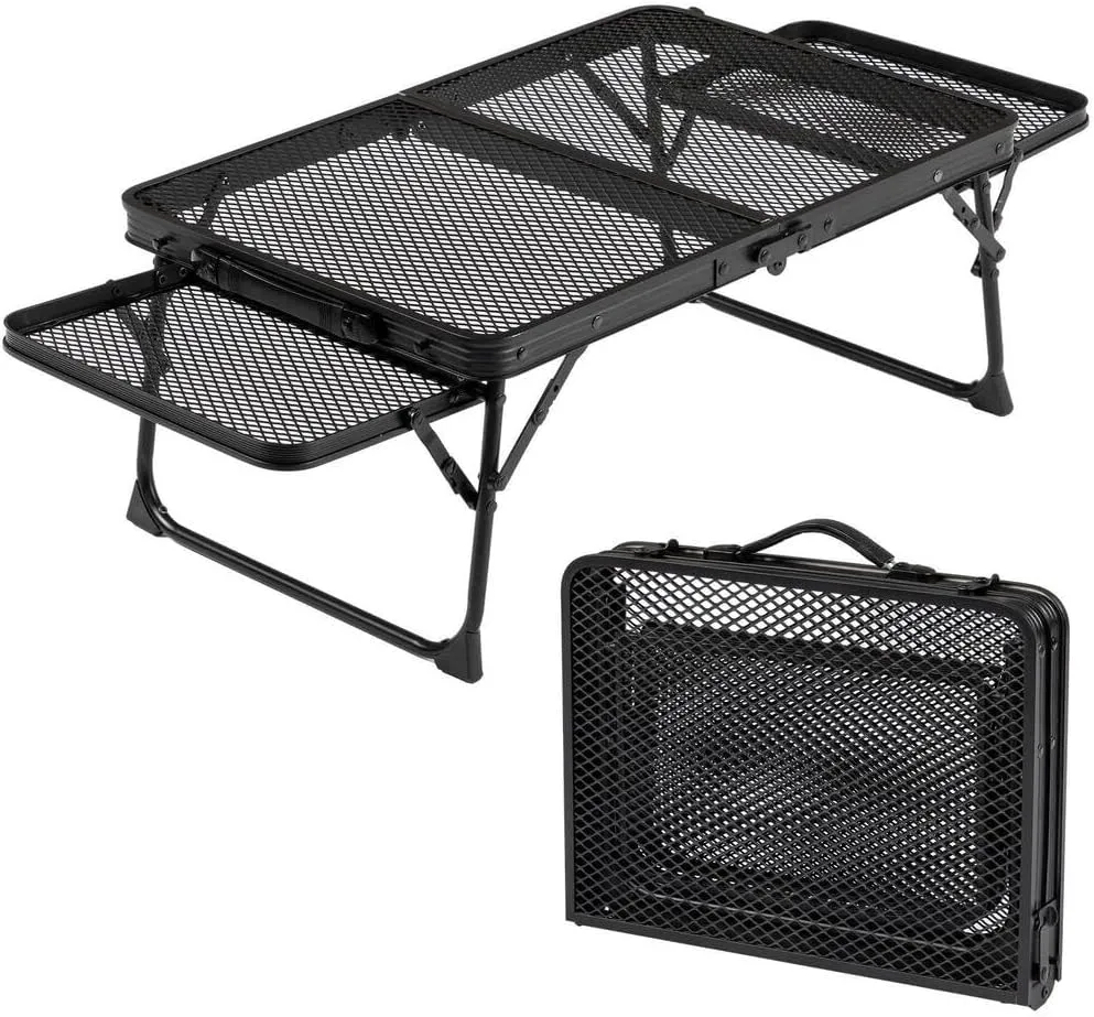 3 ft Portable Folding Grill Table, Outdoor Foldable Camping Table Easy Carry