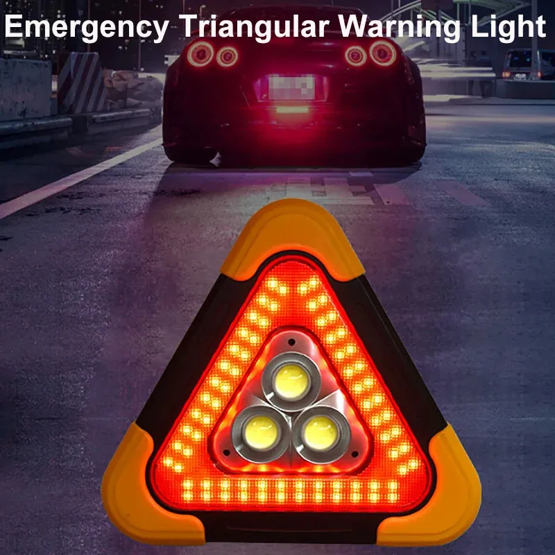 3-in-1 Solar Emergency Warning Light – Portable Safety Alarm Lamp for Camping & Roadside Use