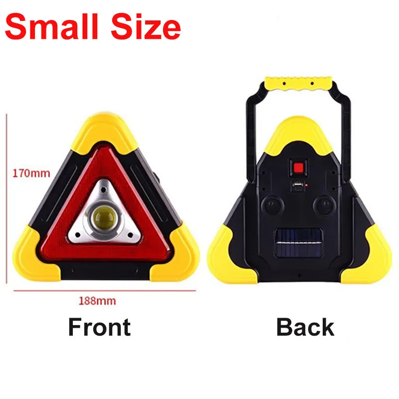 3-in-1 Solar Emergency Warning Light – Portable Safety Alarm Lamp for Camping & Roadside Use