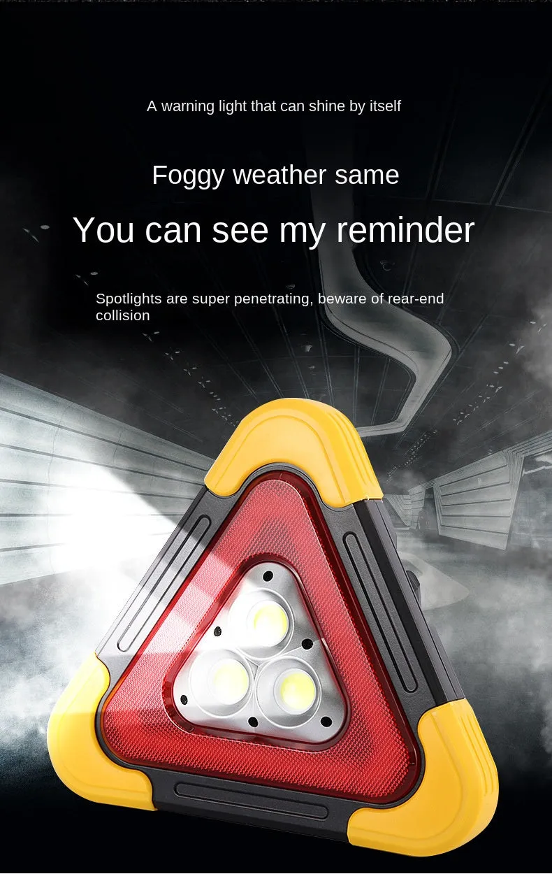 3-in-1 Solar Emergency Warning Light – Portable Safety Alarm Lamp for Camping & Roadside Use