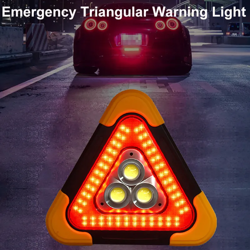 3-in-1 Solar Emergency Warning Light – Portable Safety Alarm Lamp for Camping & Roadside Use