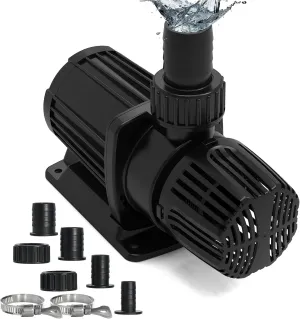 3174 GPH Submersible Water Pump, 95W Pond Pump with 21.4FT. Lift Height for Koi Pond Pool, Waterfall, Fish Tank, Aquarium, Statuary, Hydroponic, Ultra Quiet, Barrier Bag & 16.5FT Power Cord