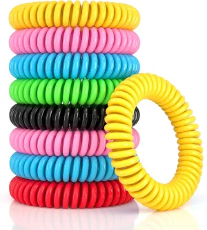 33 Pack Mosquito Repellent Bracelets for Outdoor Protection – DEET-Free, Natural, Safe for Kids & Adults, Individually Wrapped for Freshness