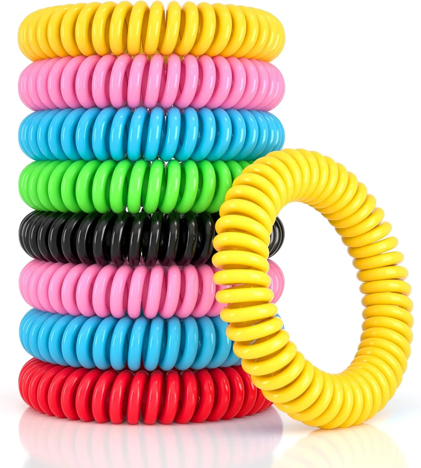 33 Pack Mosquito Repellent Bracelets for Outdoor Protection – DEET-Free, Natural, Safe for Kids & Adults, Individually Wrapped for Freshness