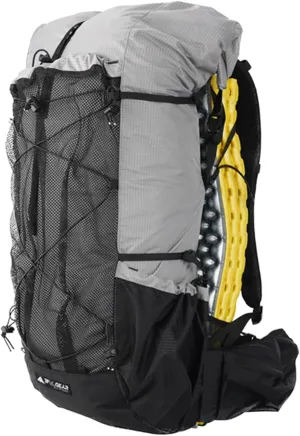 3F UL GEAR 56L Internal Frame Hiking Backpack, Lightweight Breathable Pack-Fix Trekking Poles & Moisture-proof Pads(Grey)